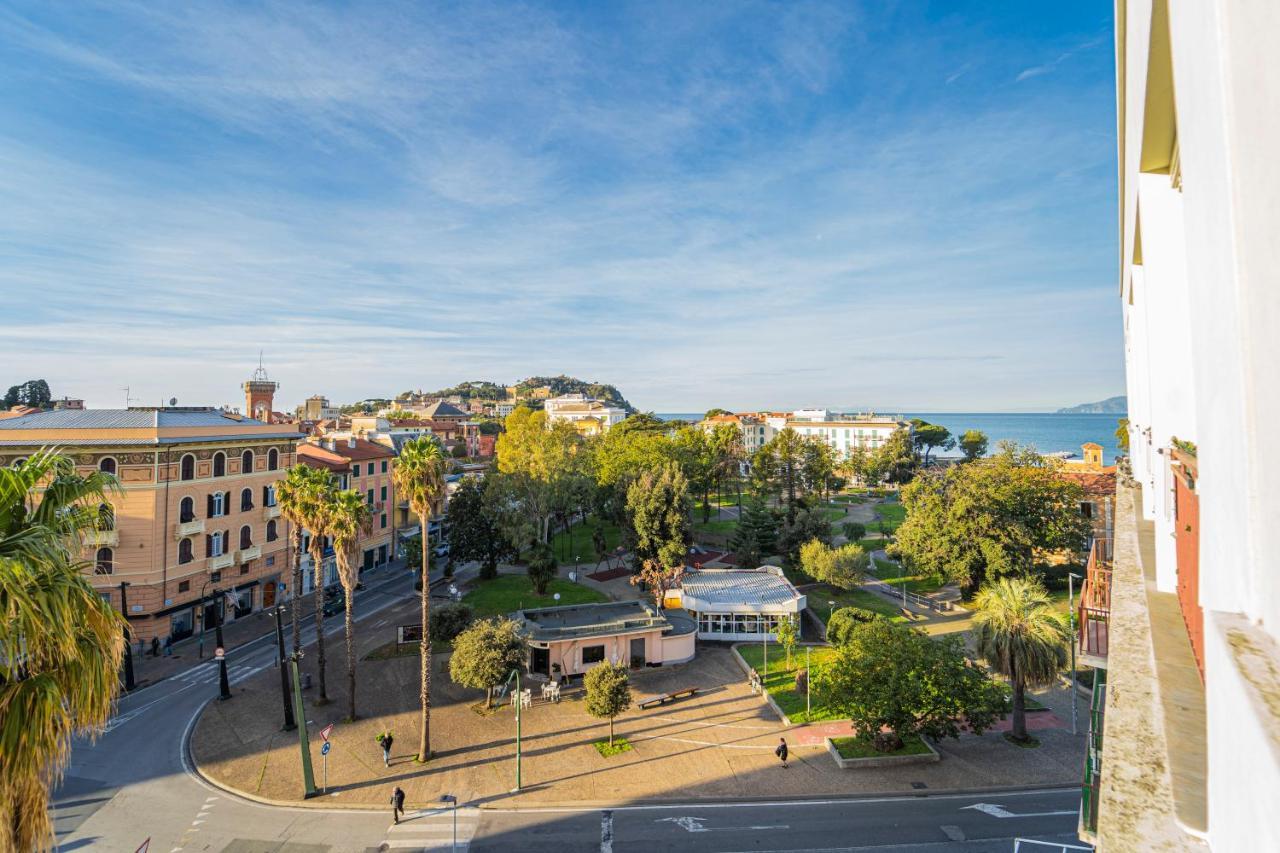 Apartamento 025 - Casa Panoramica In Centro, 90Metri Spiaggia Vista Mare Con Terrazzo Vista Portofino Sestri Levante Exterior foto